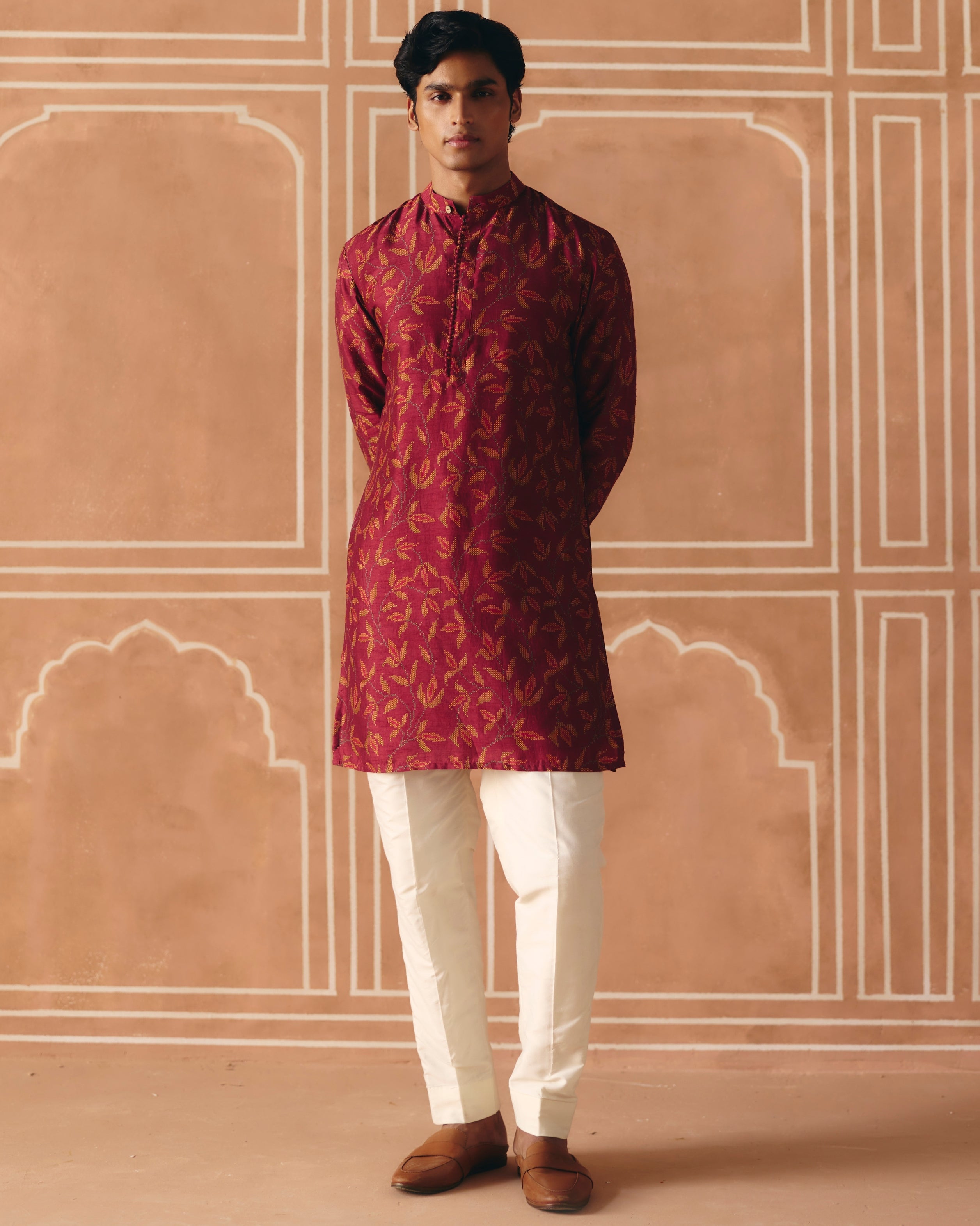 Berry Plum Kurta Set By KYNAH, Luxury Indian Fashion & Bridal Wear