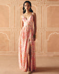 Blush Pink Maxi Dress By KYNAH, Luxury Indian Fashion & Bridal Wear