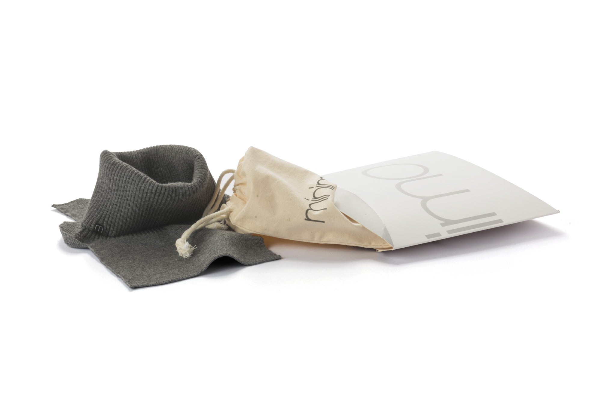 Jersey de cuello vuelto minimo gris hombre