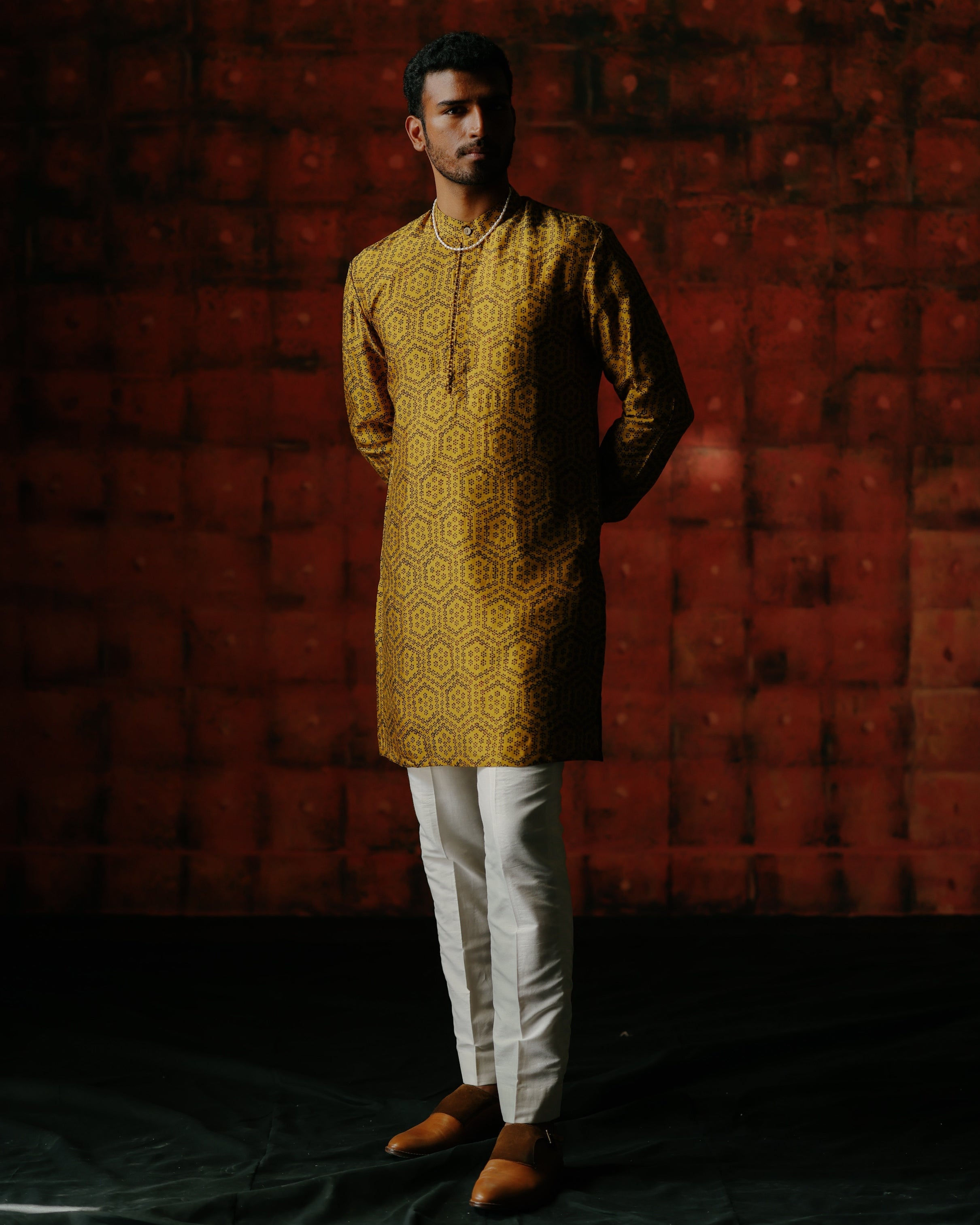Lucian Amber Kurta Set By KYNAH, Luxury Indian Fashion & Bridal Wear