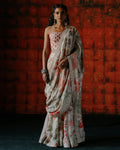 Sonali Pearl Pre Draped Sari Set By KYNAH, Luxury Indian Fashion & Bridal Wear