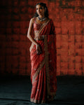 Raspberry Sari Set By KYNAH, Luxury Indian Fashion & Bridal Wear