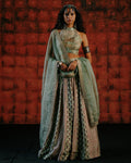 Avocado Lehenga Set By KYNAH, Luxury Indian Fashion & Bridal Wear