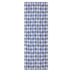 Blue Silk Scarf with Islamic Pattern DalAhorra