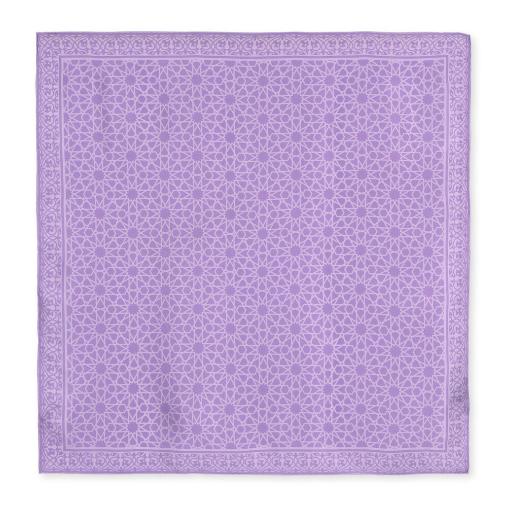 Purple Silk Square Scarf Dalila