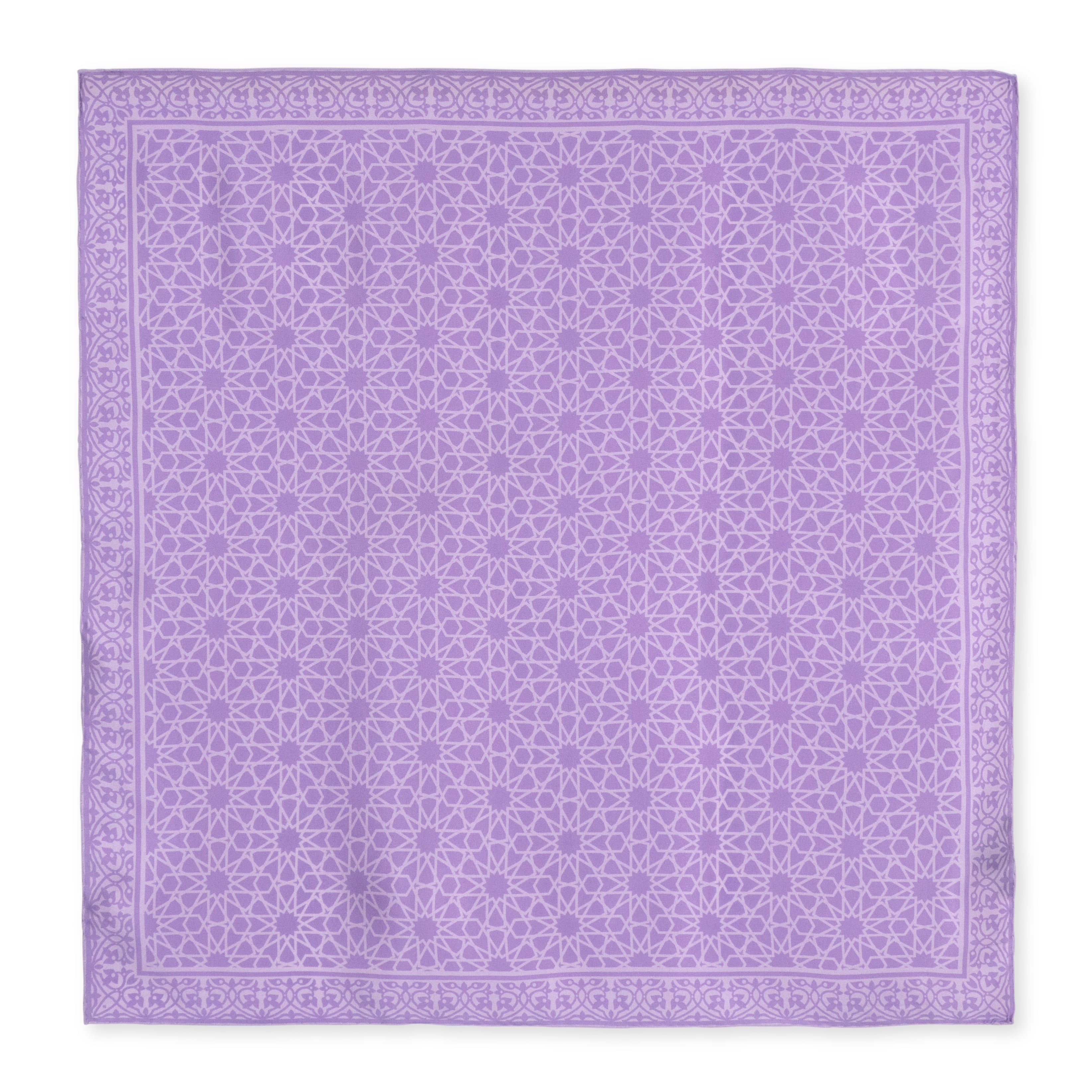 Purple Silk Square Scarf Dalila