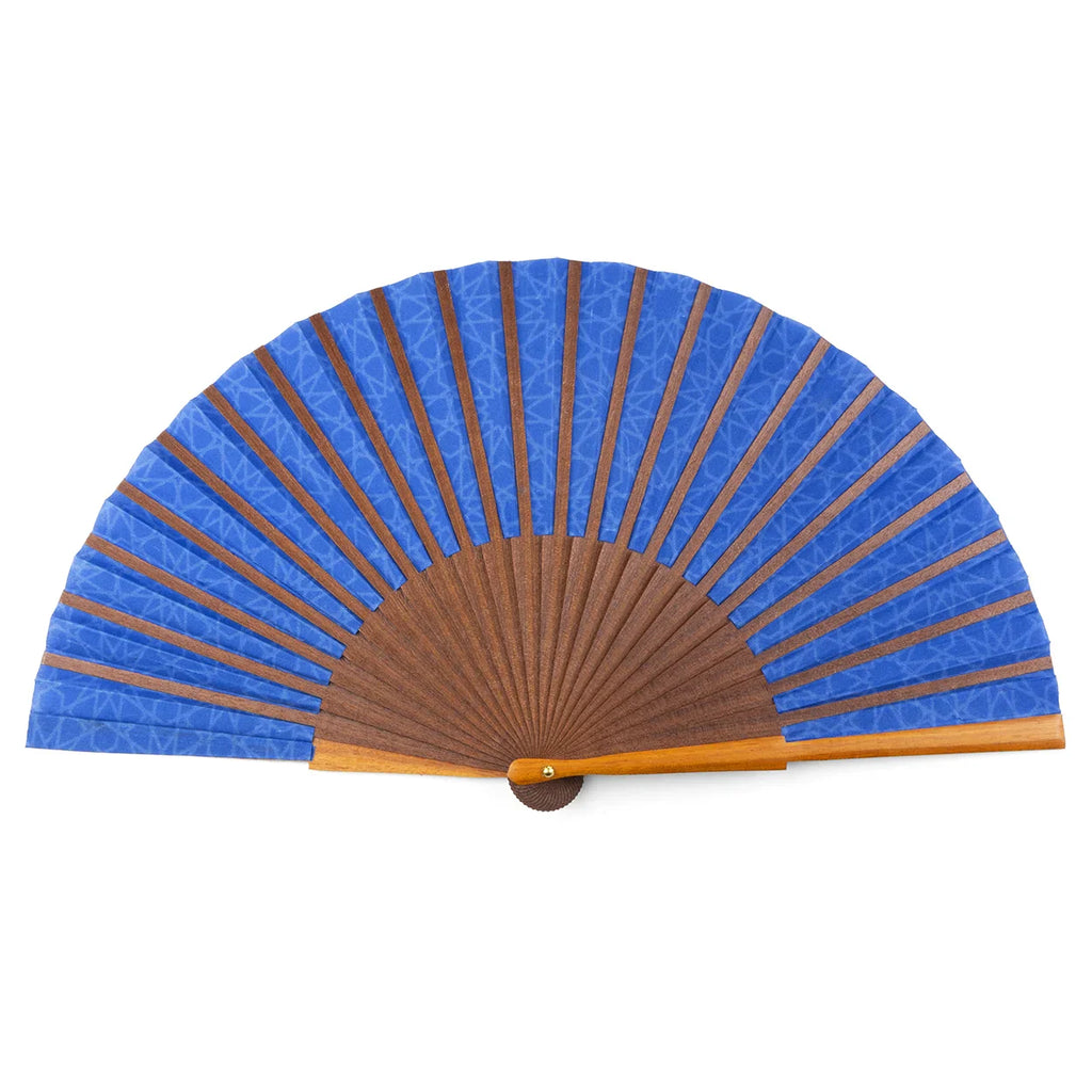 Blue silk hand fan Dalila