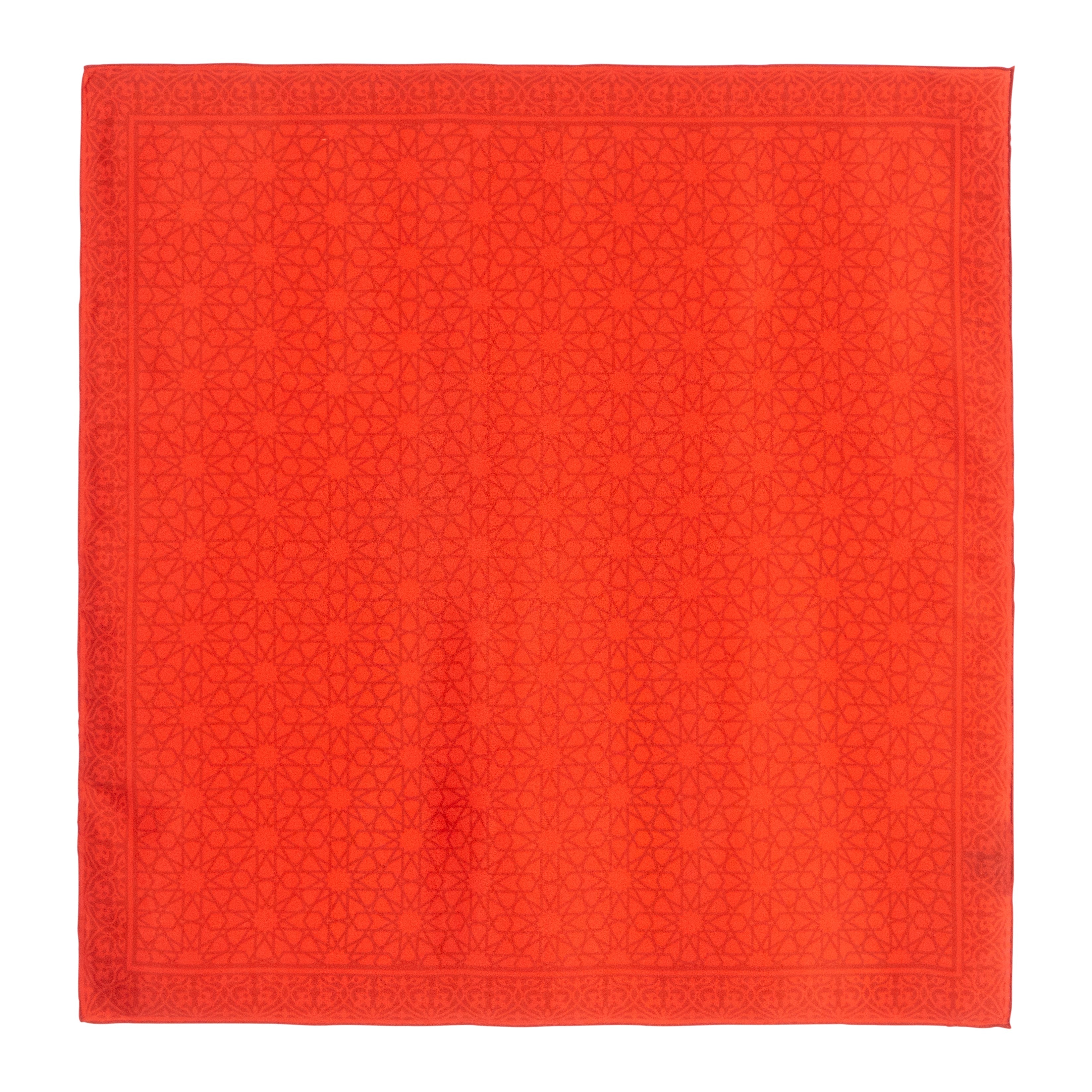 Red Silk Square Scarf Dalila