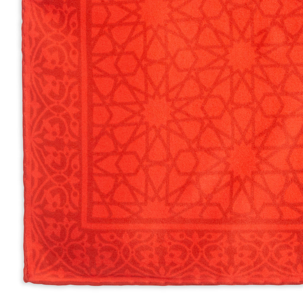 Red Silk Square Scarf Dalila