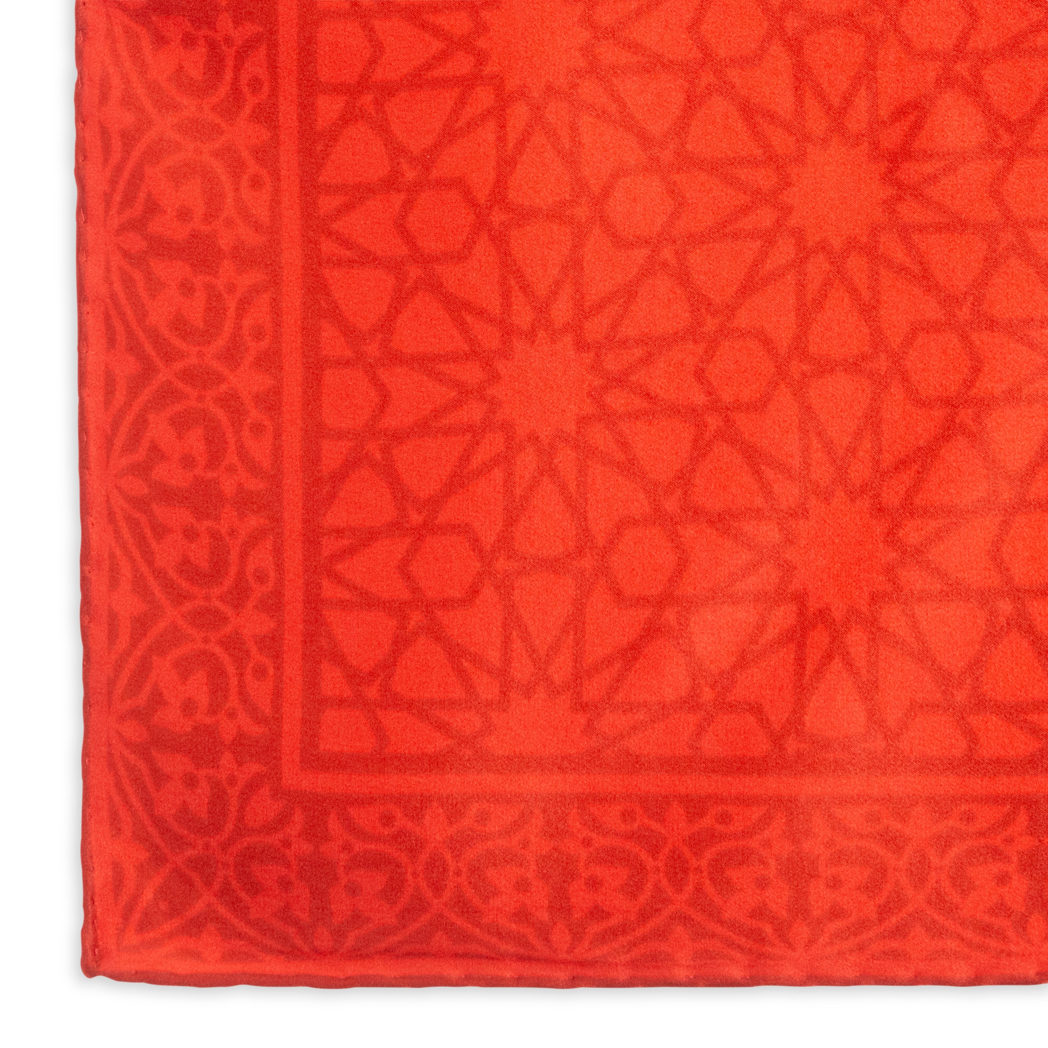 Red Silk Square Scarf Dalila