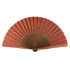Red folding fan Dalila
