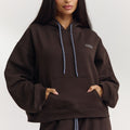 Lounge Underwear Oversized Hoodie - Dark Chocolate