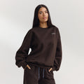 Lounge Underwear Oversized Jumper - Dark Chocolate