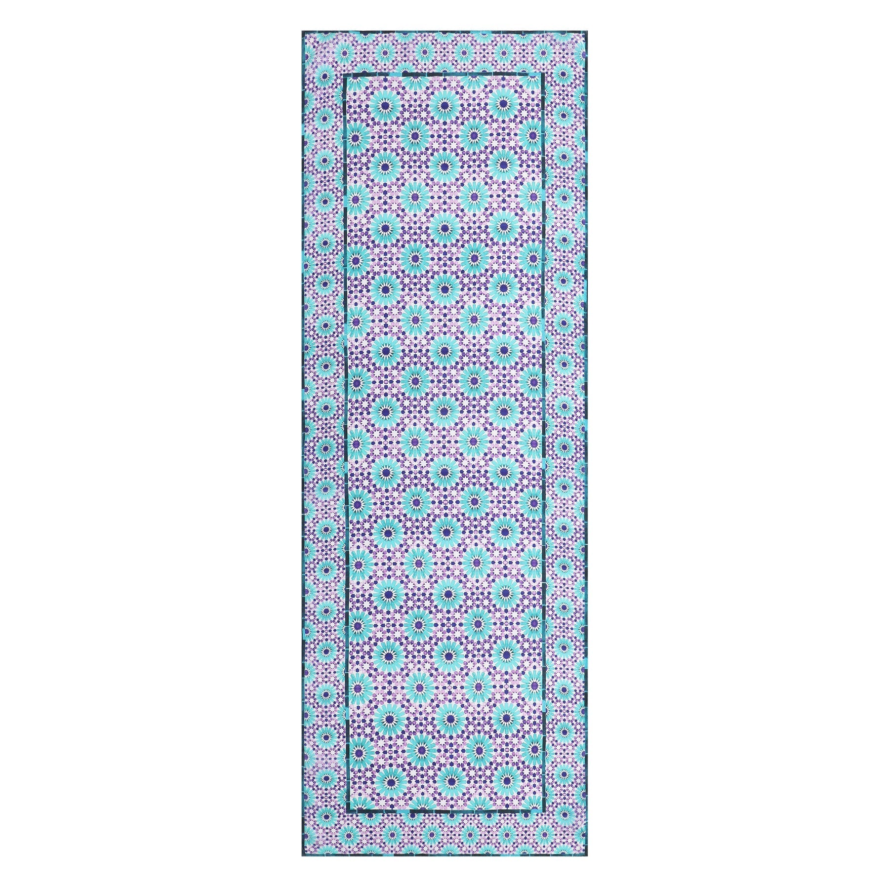 Purple and Turquoise Silk Scarf Layla
