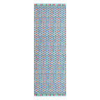Blue and Red Silk Scarf Zellige