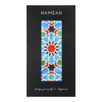 Blue and Red Silk Scarf Zellige