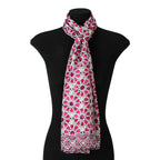 Long Pink Silk Scarf Fatima