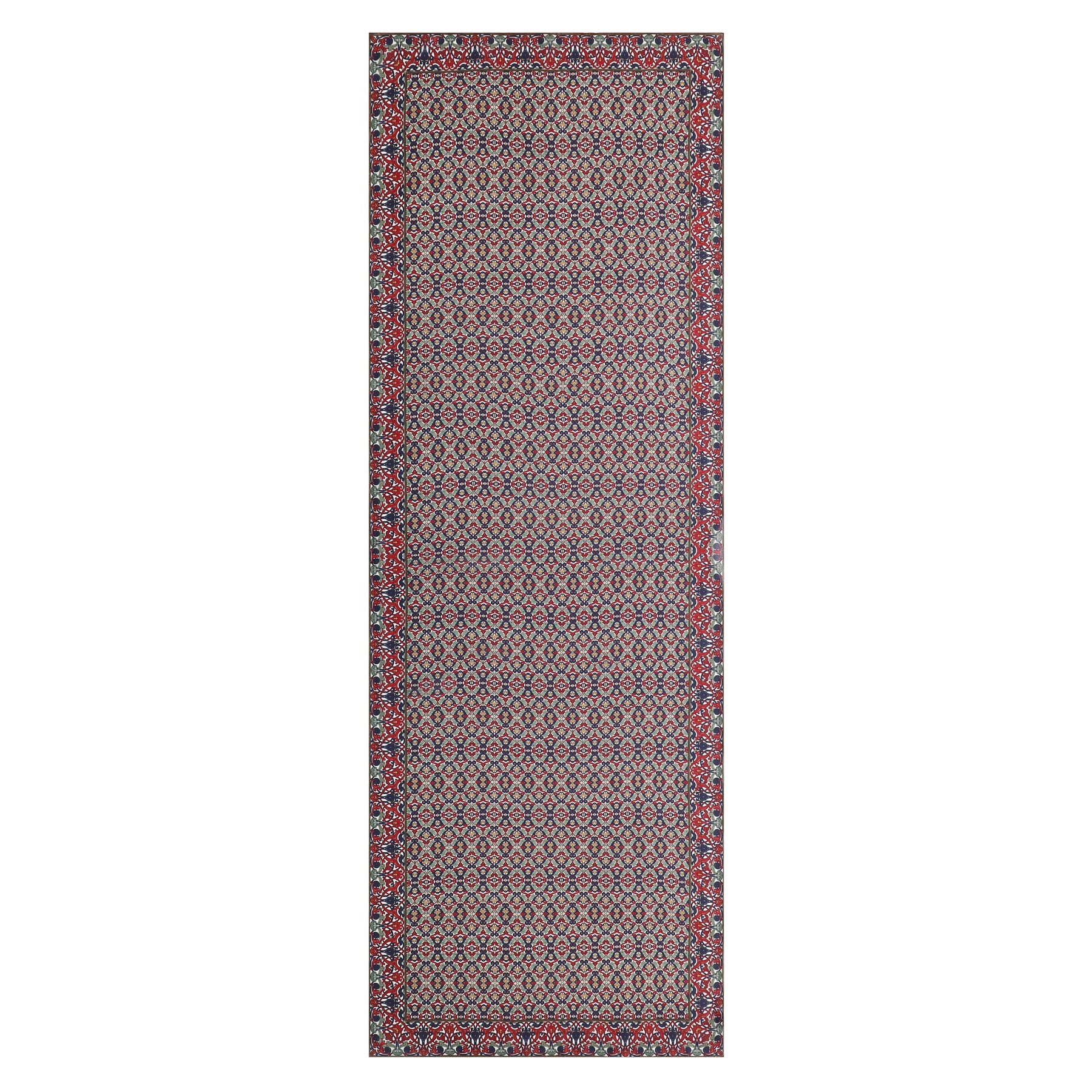 Burgundy Silk Scarf with Geometrical Print Sultana