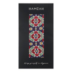 Burgundy Silk Scarf with Geometrical Print Sultana