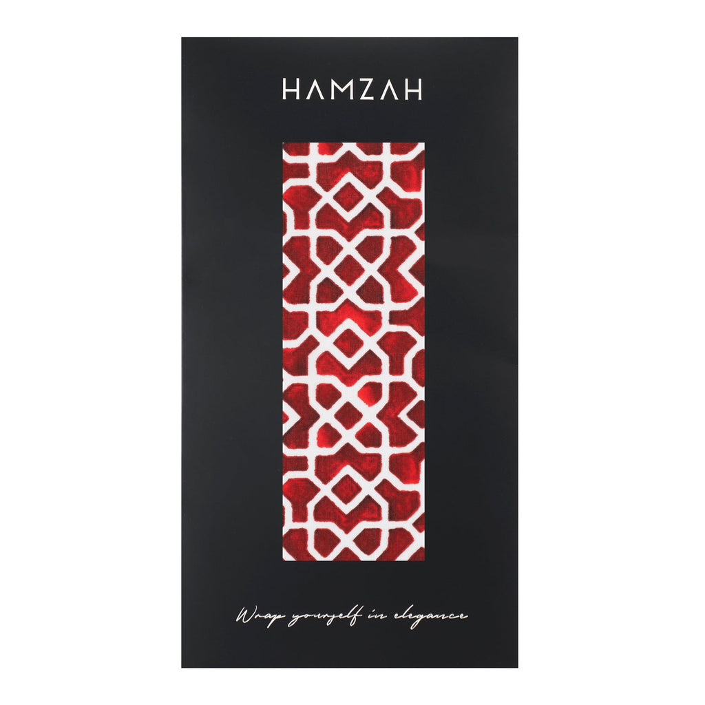 Red and Green Silk Scarf Alcazaba