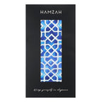 Oblong Blue Silk Scarf Alcazaba
