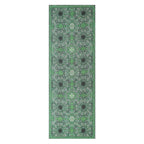 Green Silk Neck Scarf Turkish Print