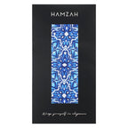 Blue Silk Scarf with Geometric Print Farah