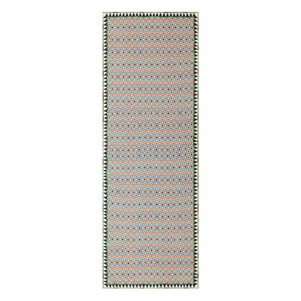 Colorful Silk Scarf with Geometric Print Nazarí