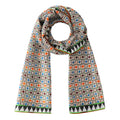 Colorful Silk Scarf with Geometric Print Nazarí