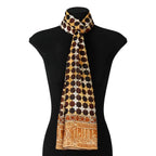 Brown Large Silk Scarf Andalus