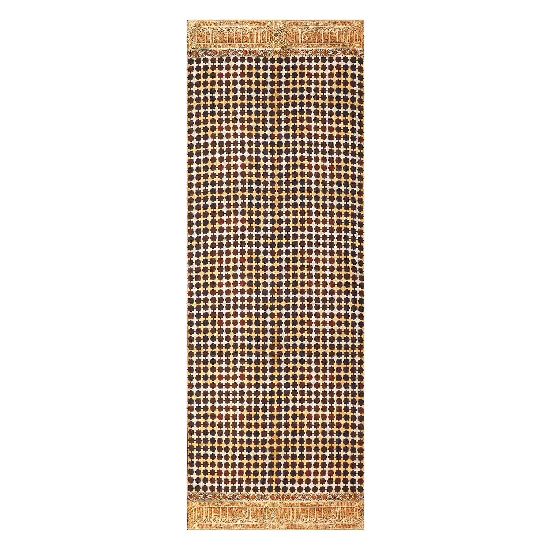 Brown Large Silk Scarf Andalus