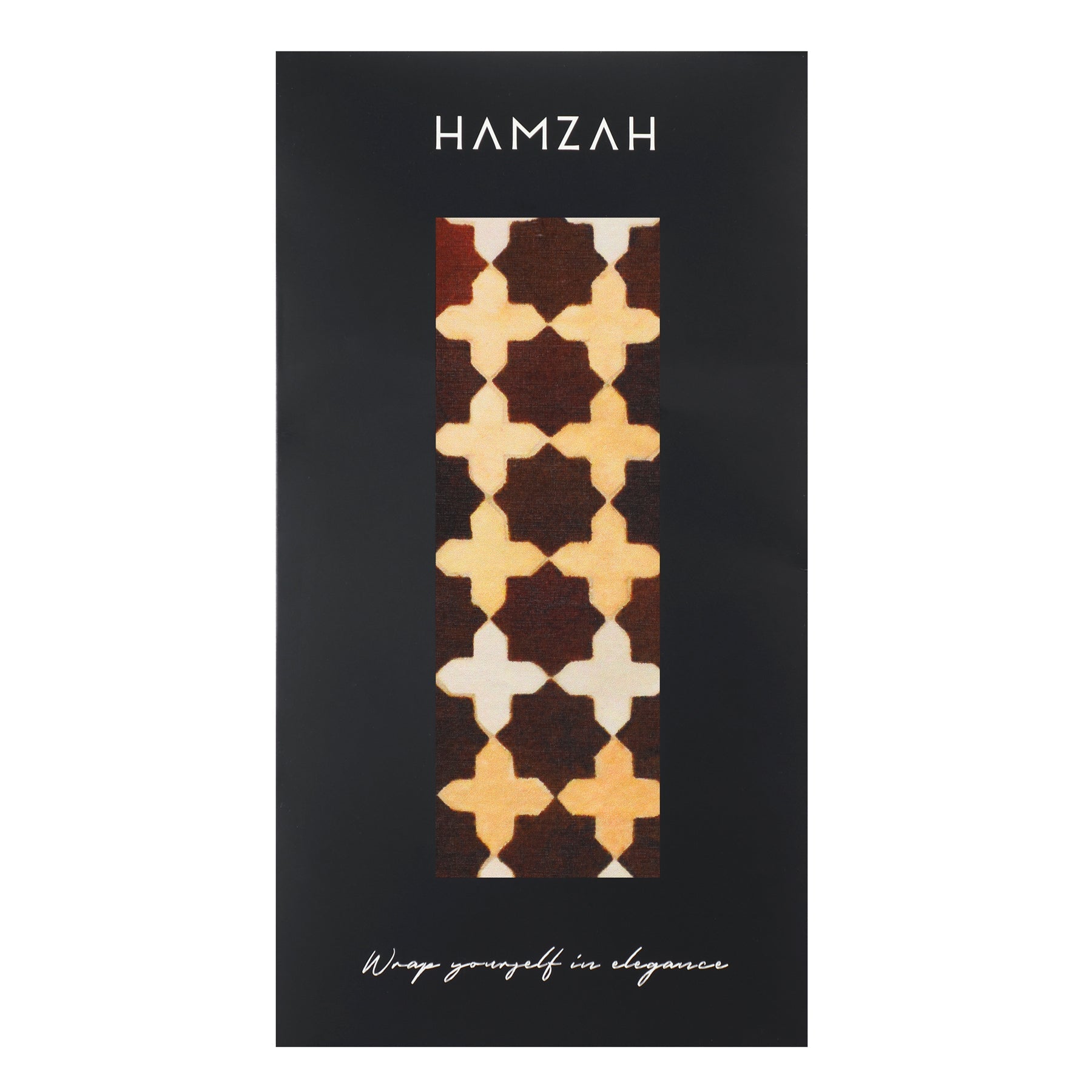 Brown Large Silk Scarf Andalus