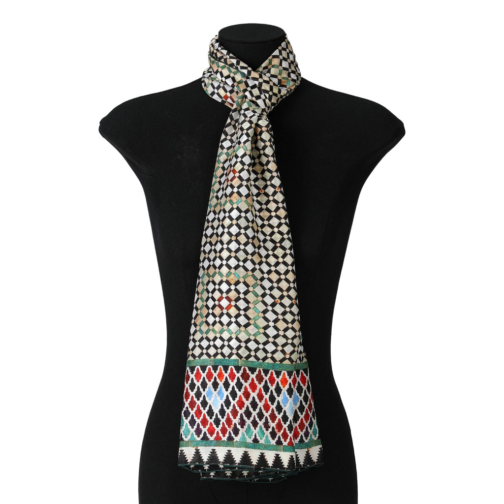 Colorful Large Silk Scarf Hub