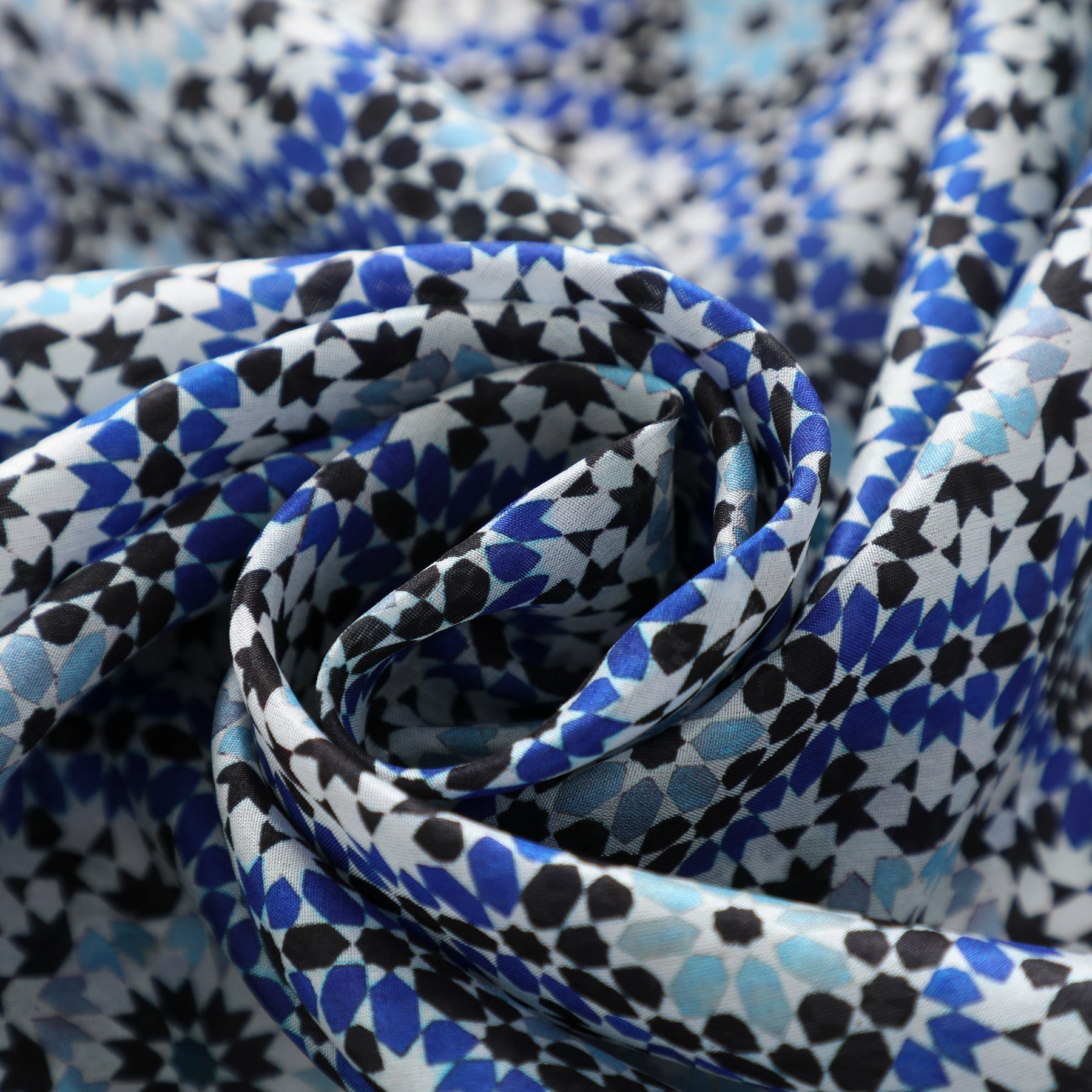 Moroccan Tiles Inspired Silk Scarf Masdar