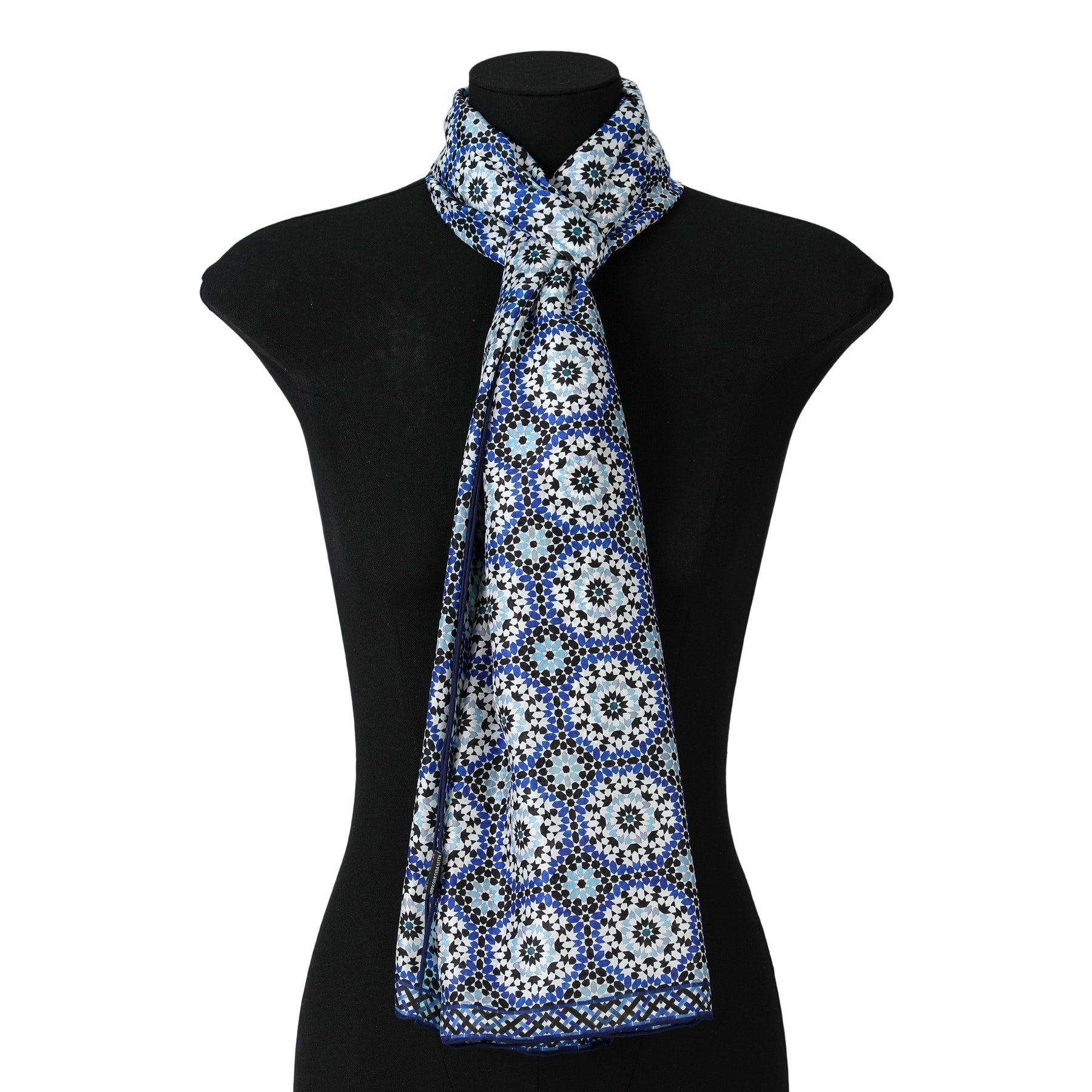 Moroccan Tiles Inspired Silk Scarf Masdar