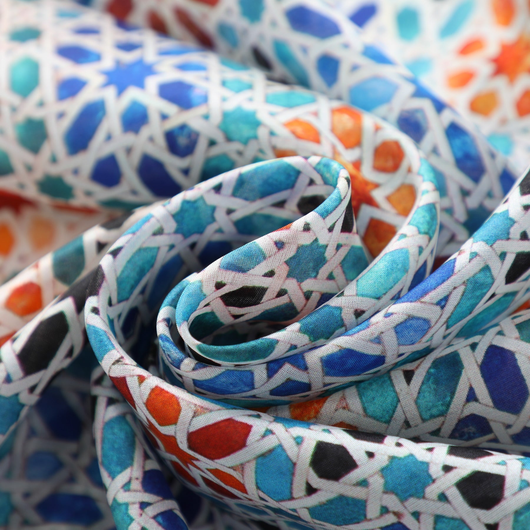 Multicolored Silk Scarf Madiya