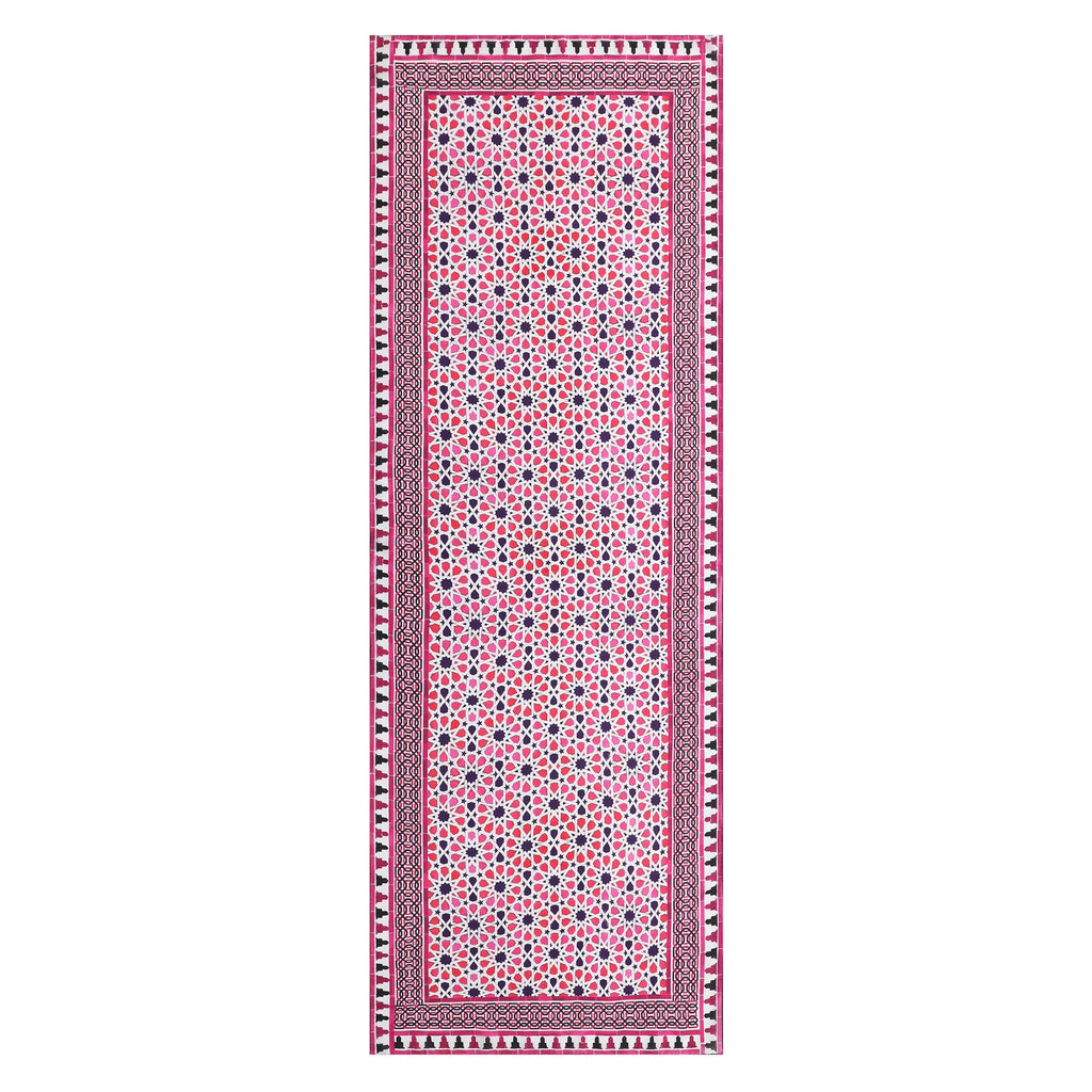 Pink Islamic Art Silk Scarf Partal