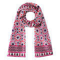 Pink Islamic Art Silk Scarf Partal