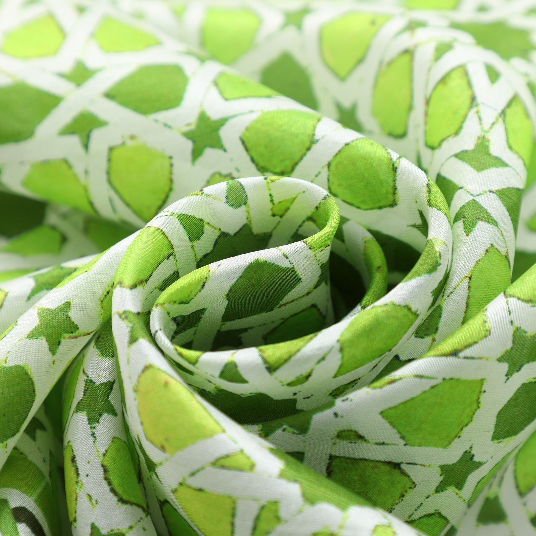 Green Silk Scarf Islamic Art Print Partal