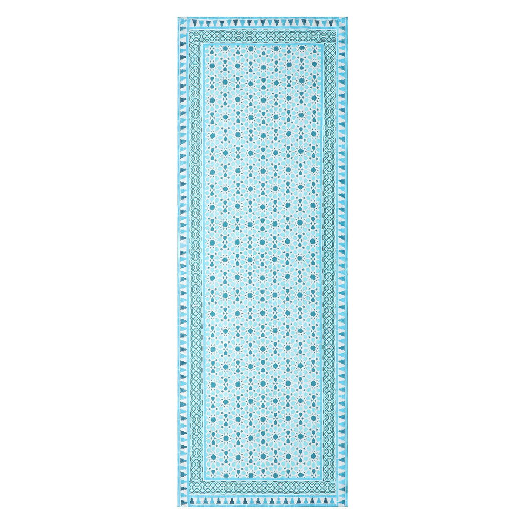 Light Blue Silk Scarf Partal