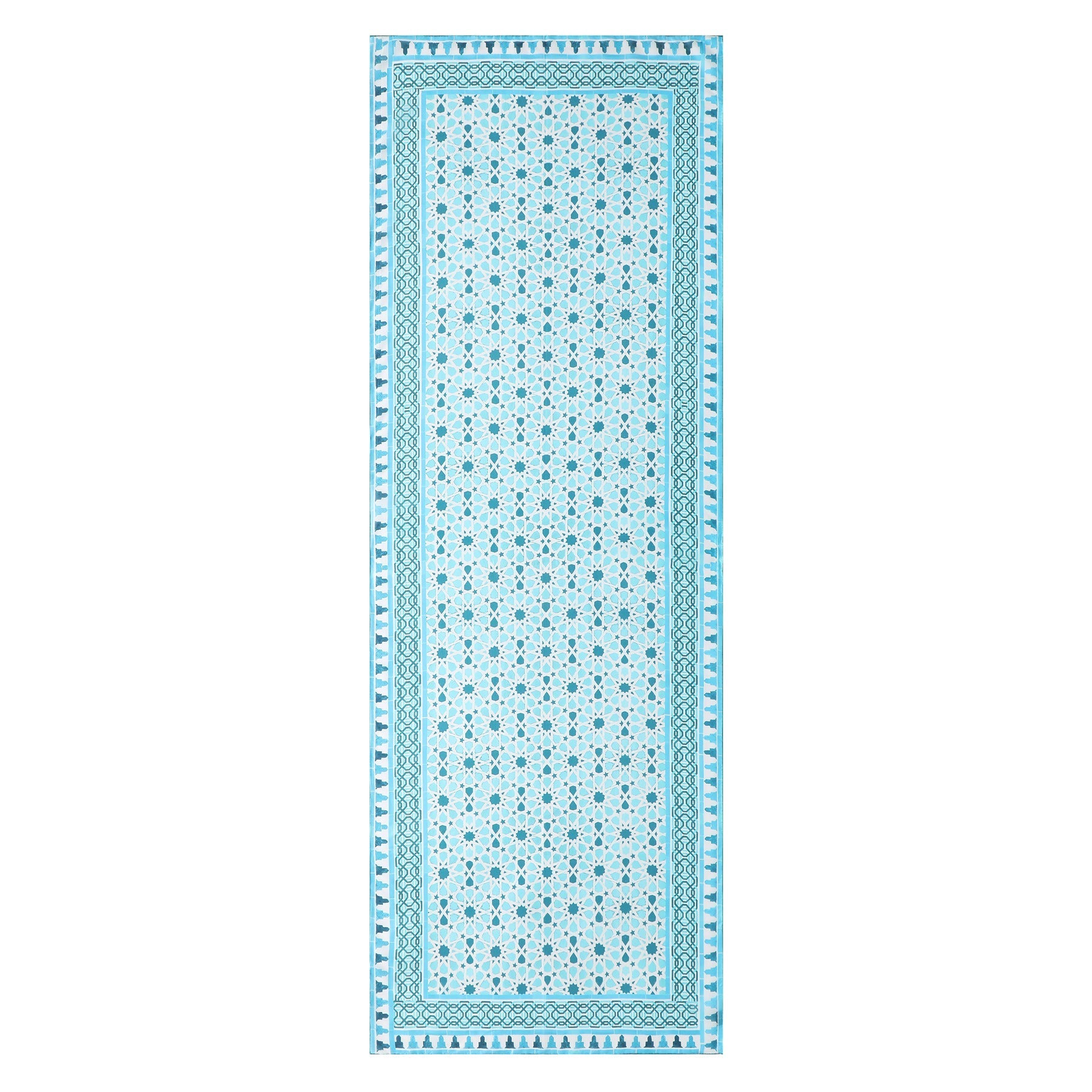 Light Blue Silk Scarf Partal