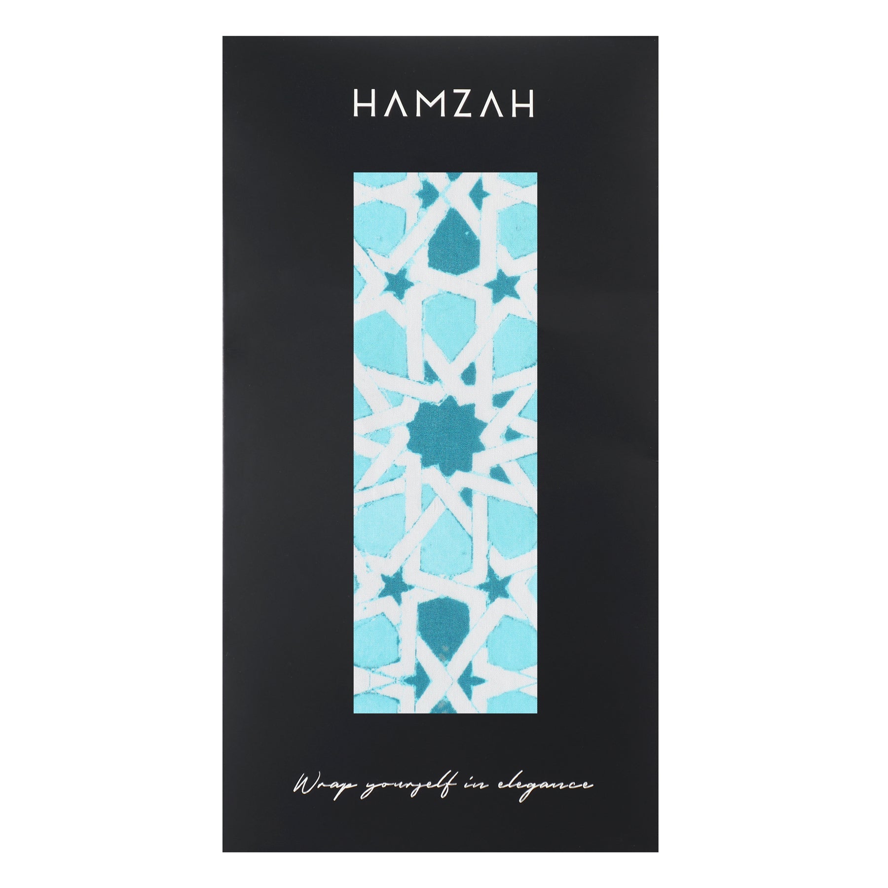 Light Blue Silk Scarf Partal