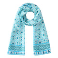 Light Blue Silk Scarf Partal