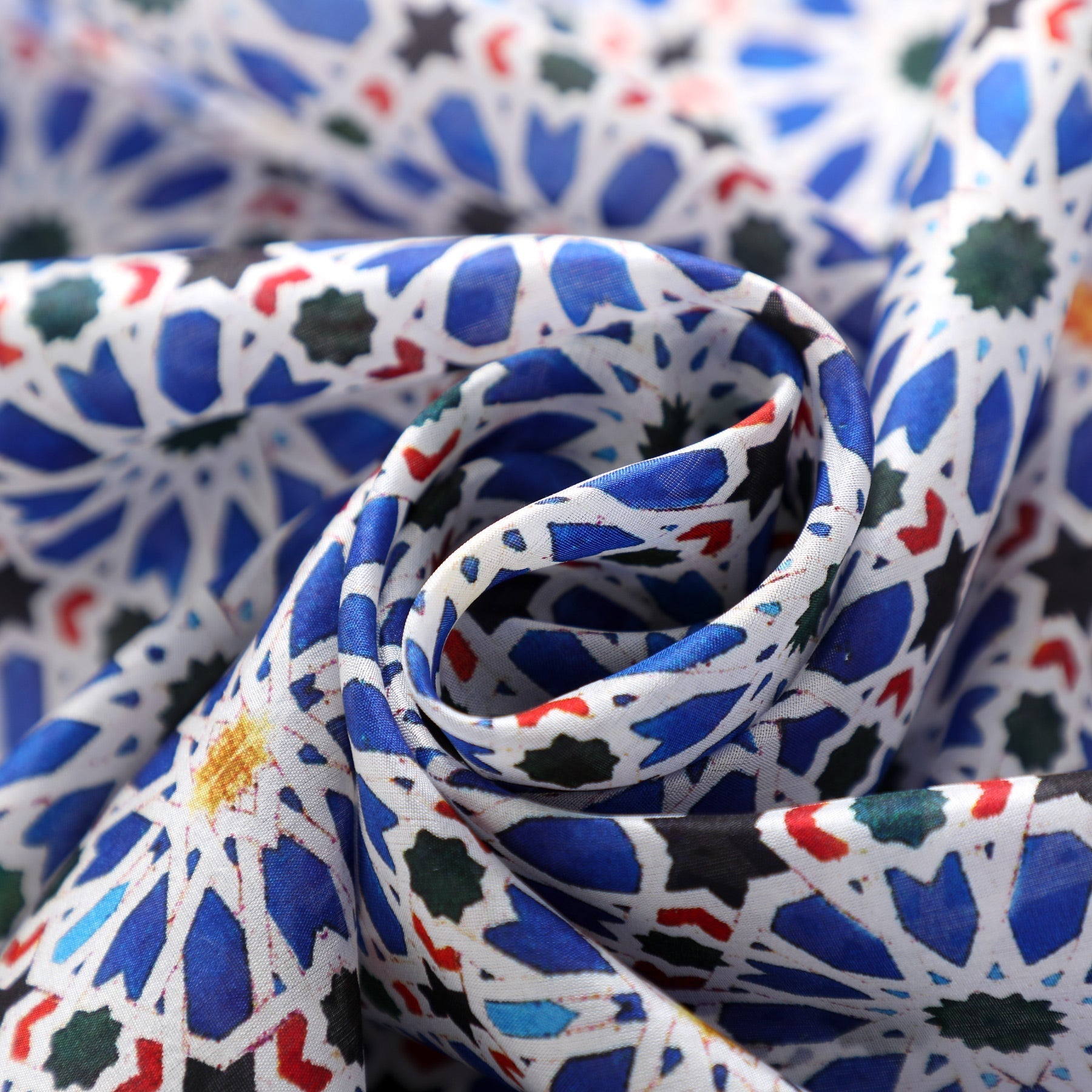 Islamic Art inspired Silk Scarf Zellige