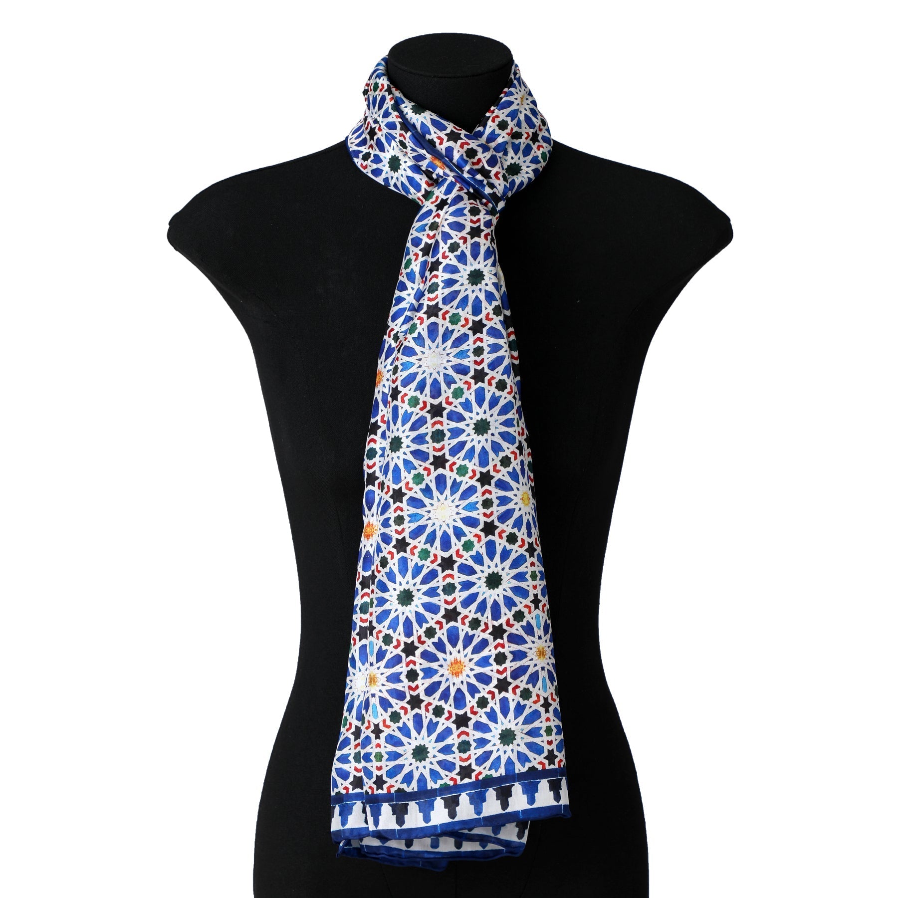 Islamic Art inspired Silk Scarf Zellige