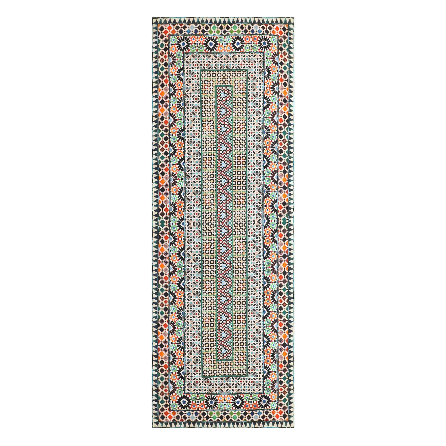 Multicolor Silk Scarf Mehdya