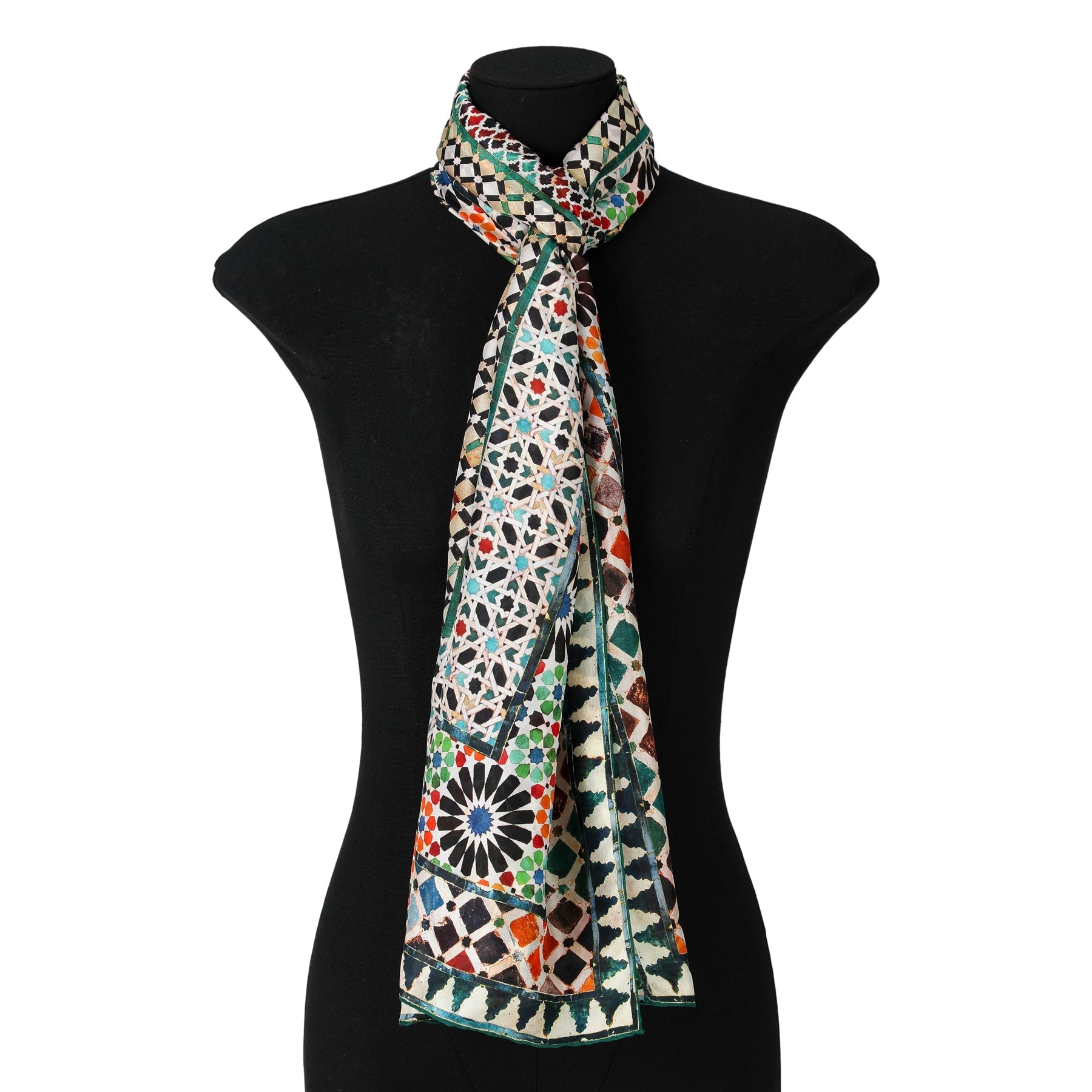 Multicolor Silk Scarf Mehdya