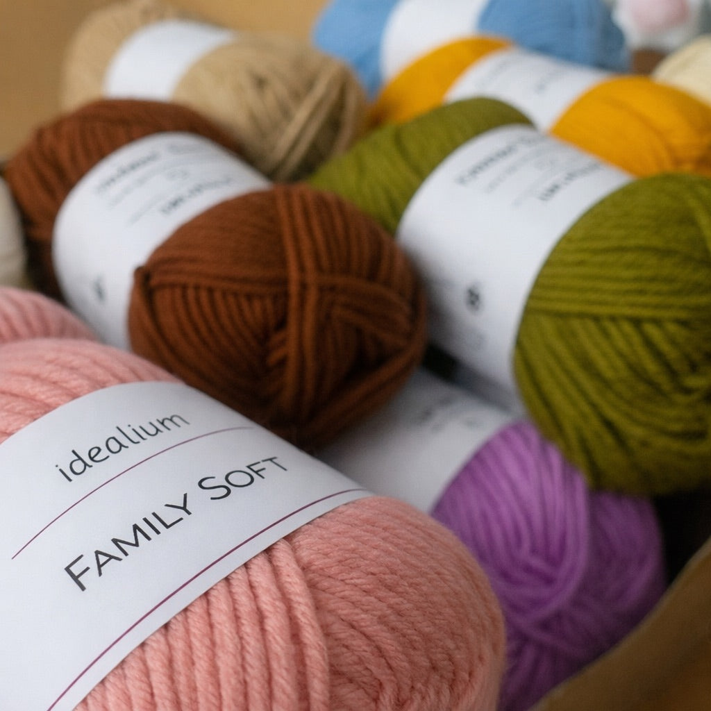 Ovillo Idealium Family Soft – Lana para toda la familia 50 g