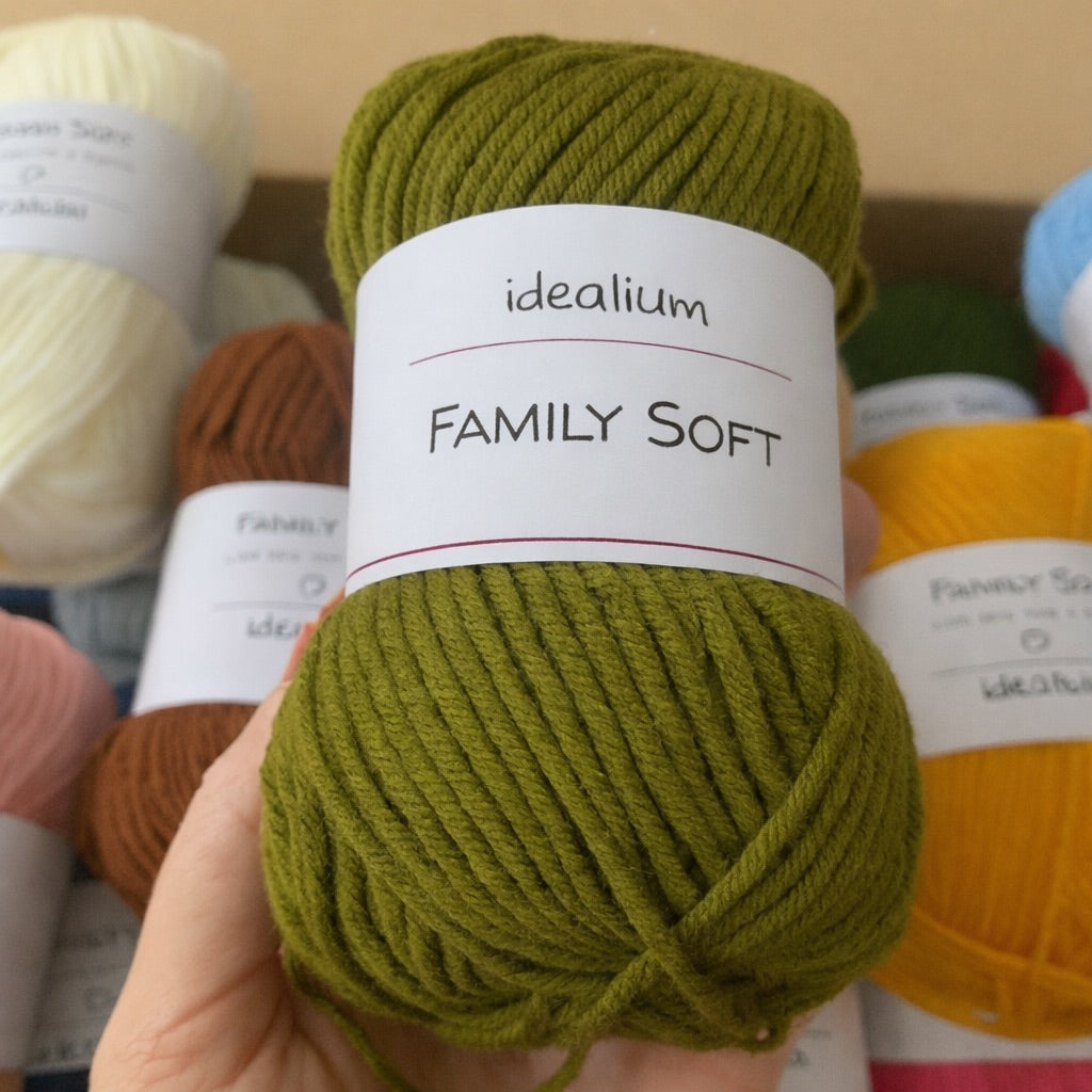 Ovillo Idealium Family Soft – Lana para toda la familia 50 g