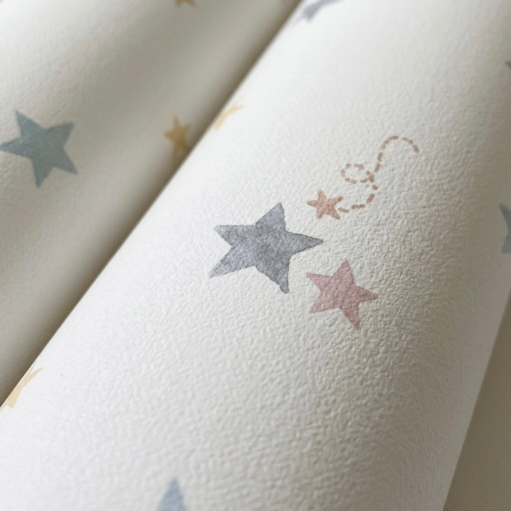 Papel Pintado ESTRELLAS ACUARELA tonos pastel